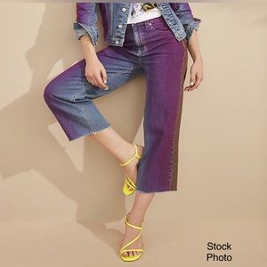 Jordache Farrah Crop Flare Ombré Jeans (31)